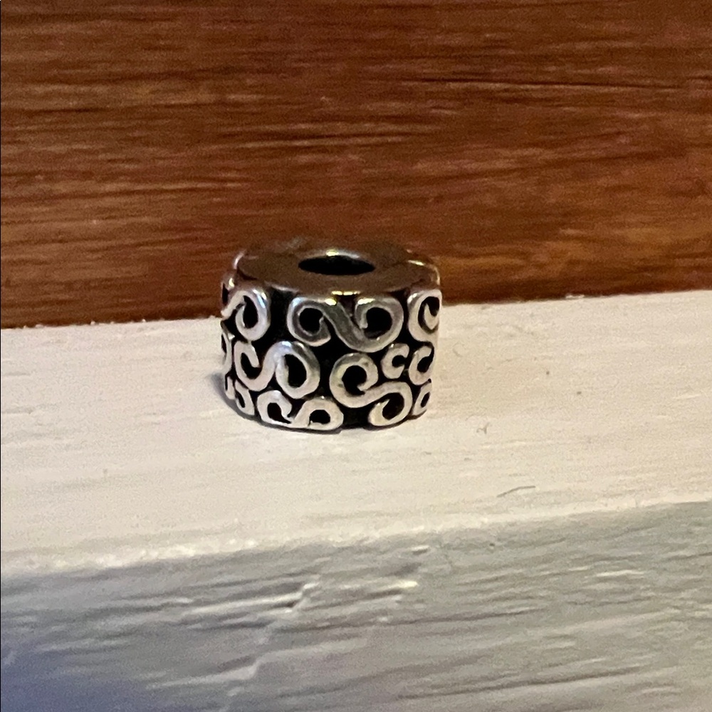 Pandora Silver Filigree Swirl Pattern Spacer